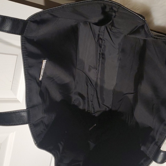 NWOT Black Textured Tote - Picture 6 of 6